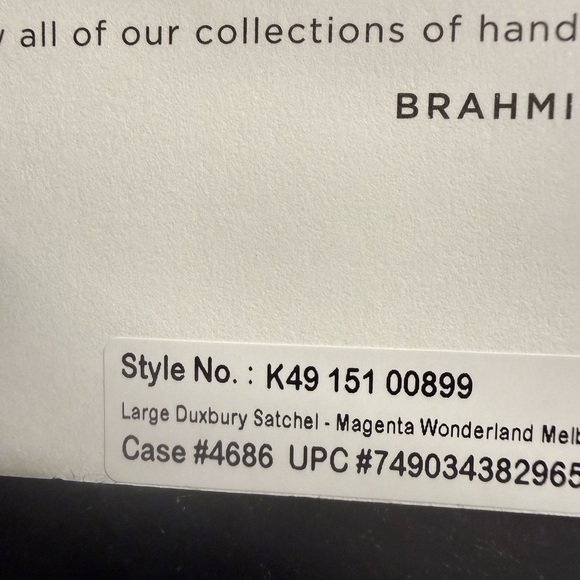 Brahmin Vibrant Pink Embossed Shoulder Bag - Picture 2 of 2